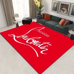 Fashion C-Christian Red Sole Pattern Rug Carpet L0uboutin Carpet Non-slip Rugs Birthday Gift Play Mat Area Rug Rugs for Bedroom