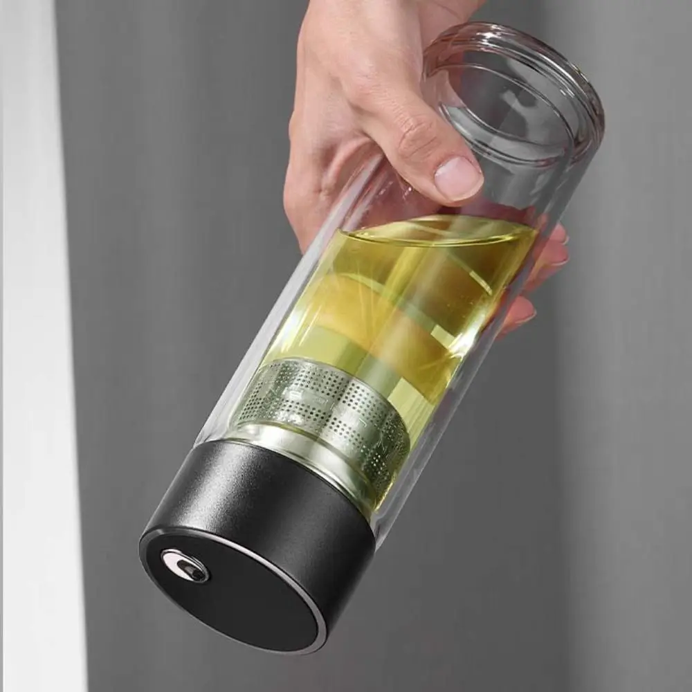 

Многоразовое применение Стеклянная чашка для чая с двойными стенками и заварочным устройством Изолированный магнитный стеклянный стакан с магнитной крышкой 500 мл Чайная бутылка Автомобильная чашка