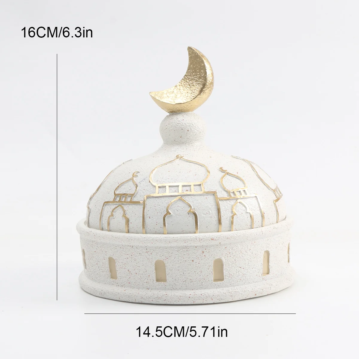 1 PC Candlestick Muslim Kaaba Dome Mosque Islamic Desktop Ornament Table Car Decor Crafts Gifts image 3