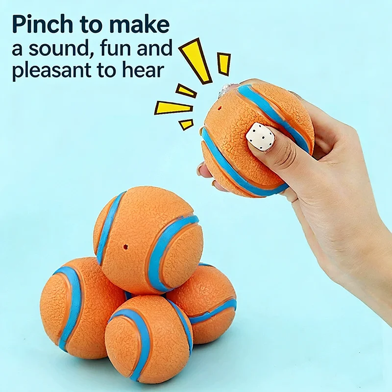 Resistance Bands - Dog Squeaky Toy Ball Elastic Rubber