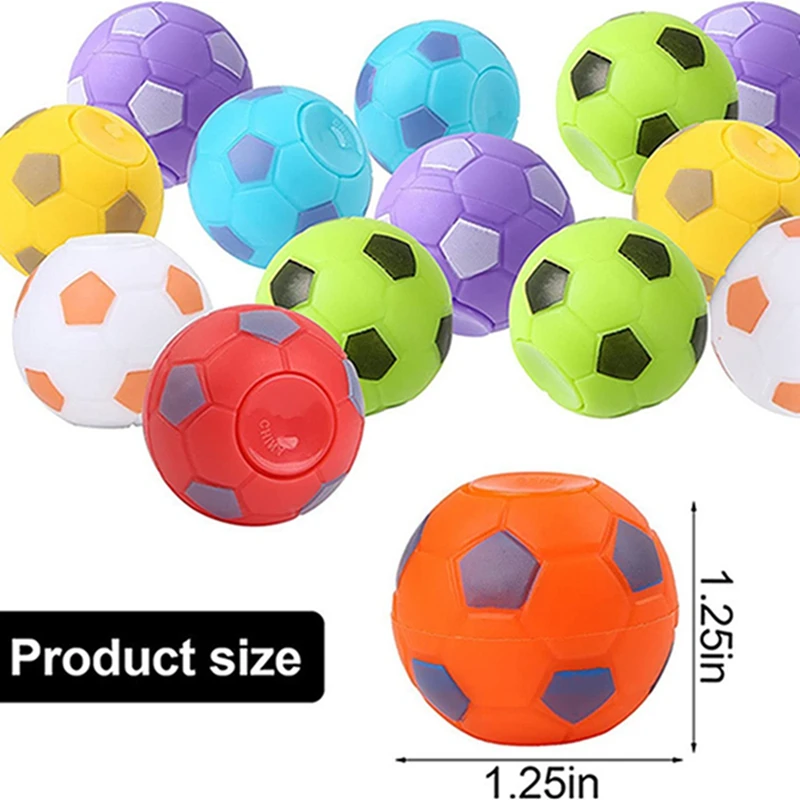 10/20PCS Football Finger Spin Toy School Kindergarten Soccer Party Favor Gift Guests Kids Birthday Party Gift Bag Filler Pinata