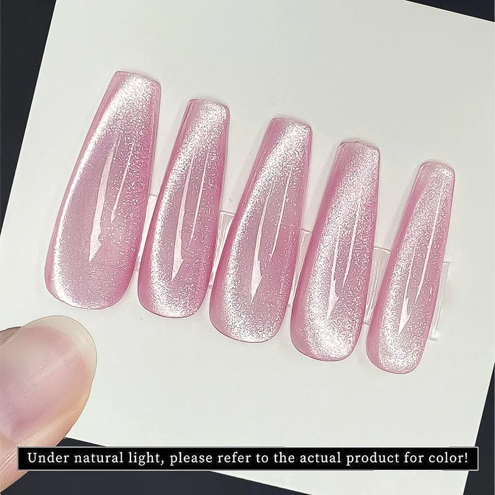 10 ml Glitter Rosa Cat Eye Magnetische Gel Nagellack Super Shiny Kristall Soak Off UV Gel LED Cat Eye Nagellack Nagel Liefert