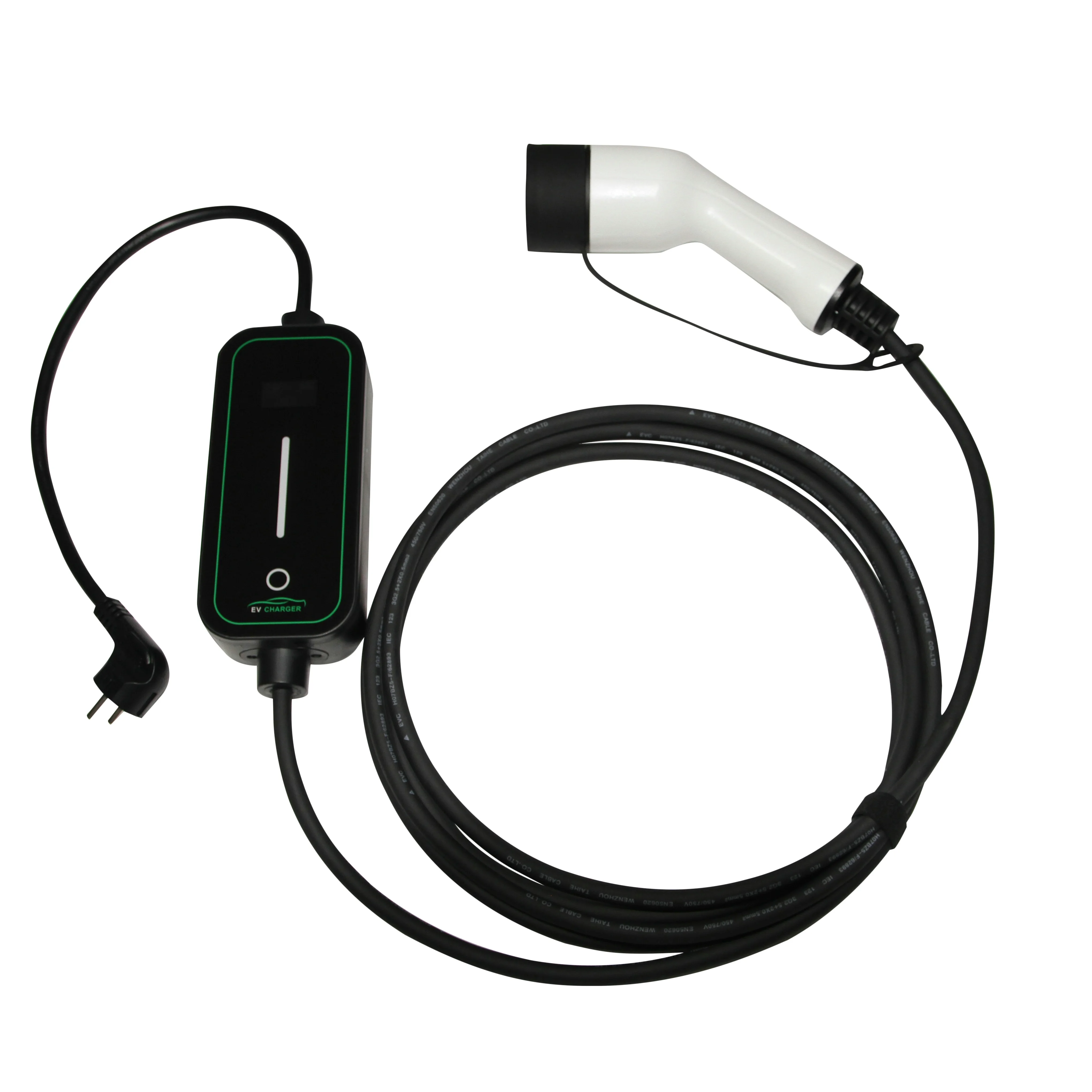 Portable AC EV Fast Charger 3.5KW 7KW Multi-Standard New Energy Vehicle Charging Station GBT Type 1 Type 2 IP65 Protection