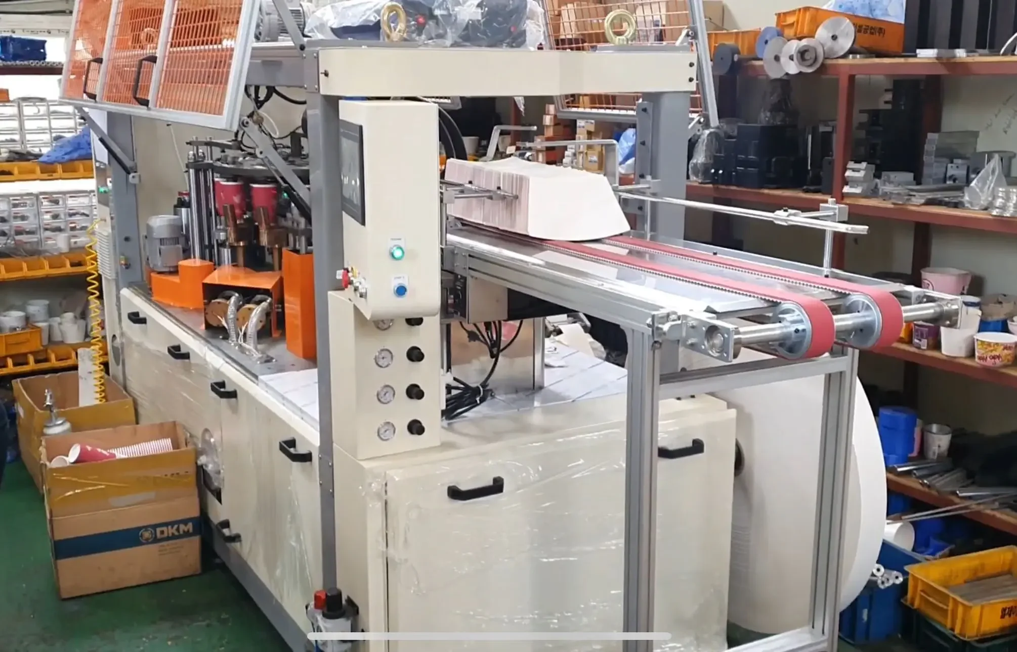 High Speed 120pcs/min Automatic Paper Salad Bowl Forming Machine PLC Bearing Motor Disposable Eco Friendly Food Container