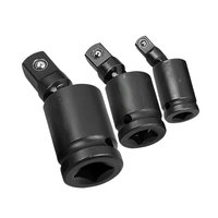1/4 3/8 1/2 Inch Wrench Socket Adapter 360 Degree Air Wobble Socket Adapter Flexible Socket Extension Set for Bicycle/Car Repair