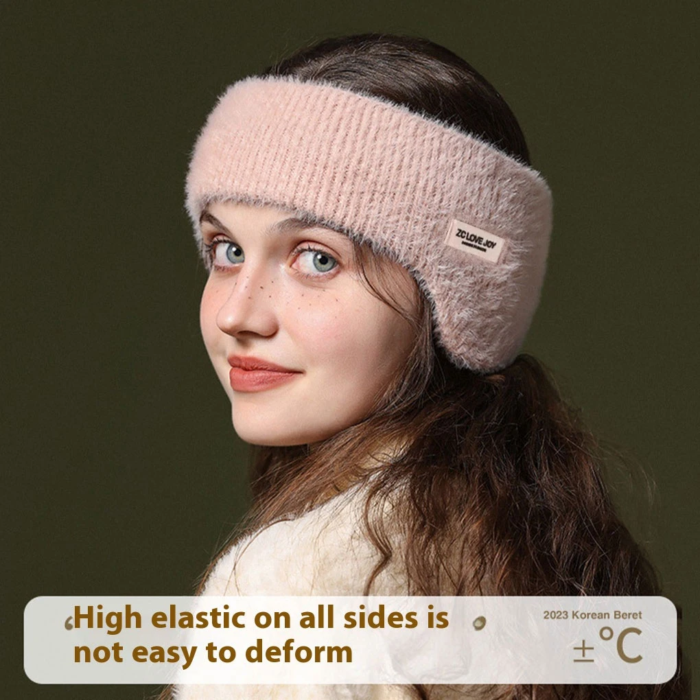 Winter Ear Warmer Earmuffs Headband Cute Hair Bands Outdoor Skiing Sport Thick Hairband For Women Men Headscarf Hair Accessories