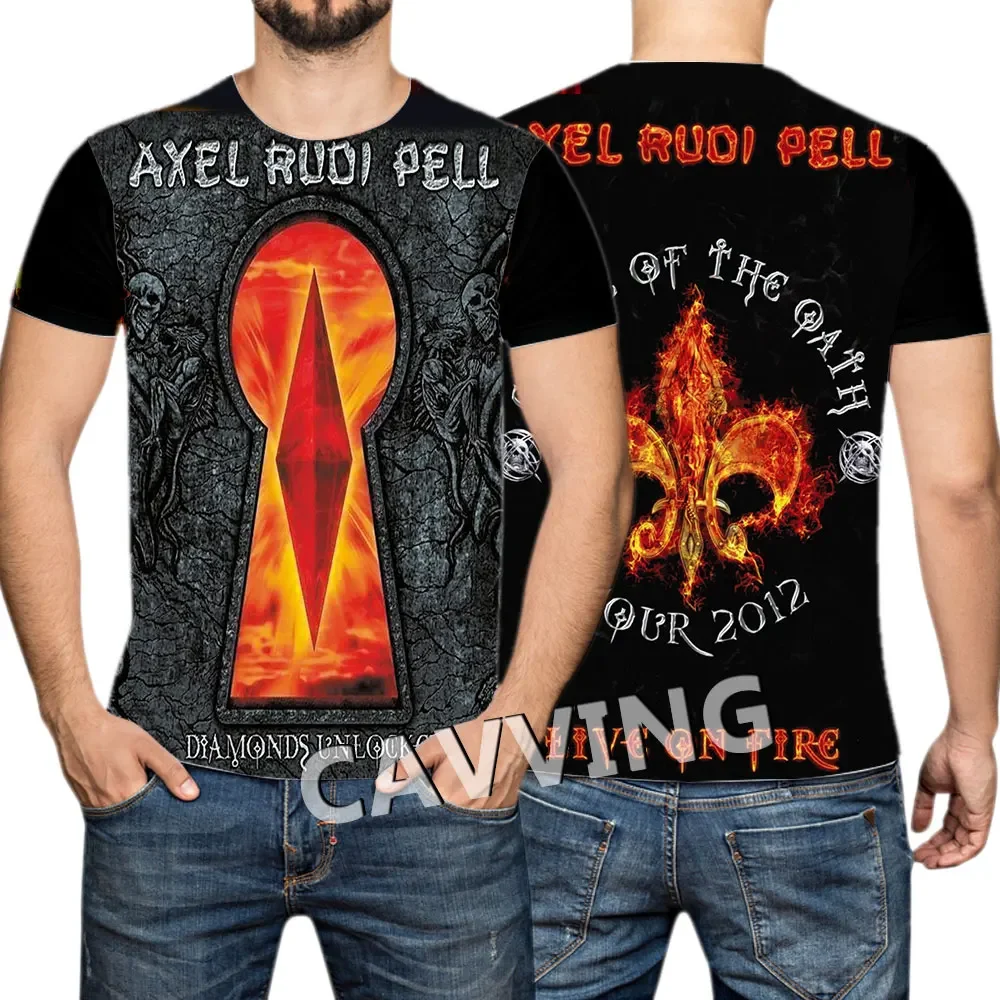 New Fashion Women/Men\'s 3D Print Axel Rudi Pell Casual T-shirts Hip Hop Tshirts Harajuku Styles Tops Clothing H02