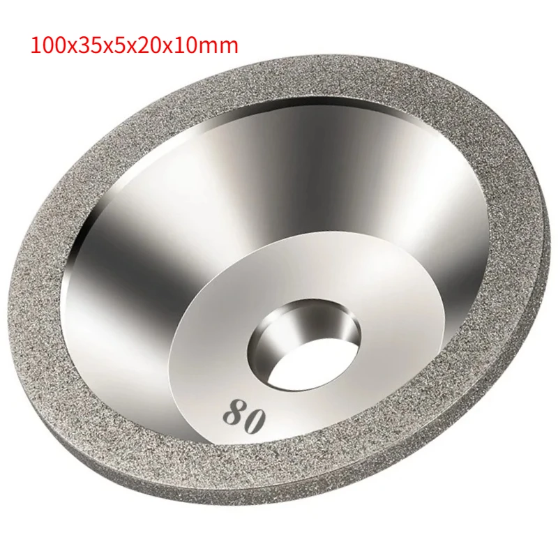

100x35x5x20x10 мм чаша Алмазный шлифовальный диск для заточки фрезы из вольфрамовой стали SDC гальванический шлифовальный круг