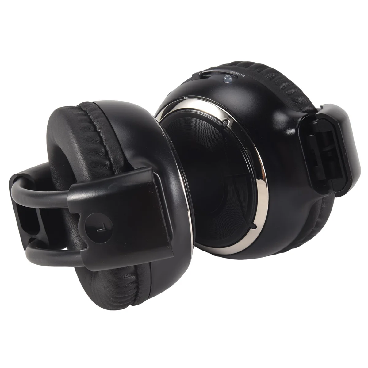 

【Прикрашение для вечеринки】2 x двойные инфракрасные стерео беспроводные наушники-гарнитура ИК-автомобильный DVD-плеер подголовник черный