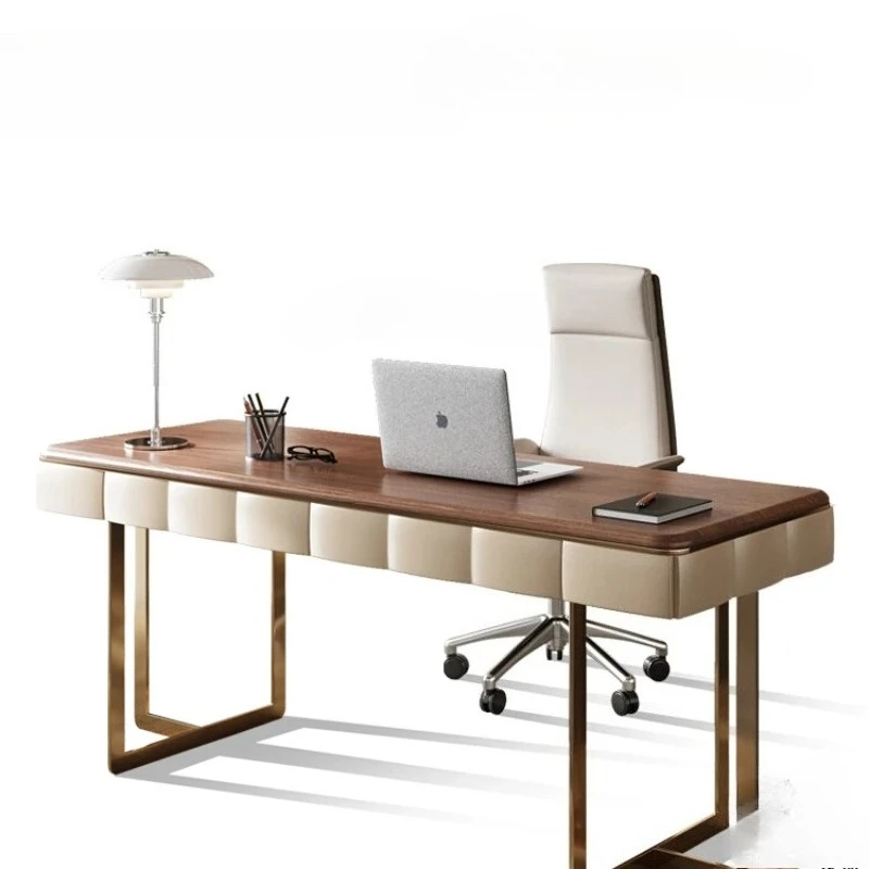 

XL Минималистичный стол из цельного дерева Простой учебный стол Дизайнерская модель Компьютерный стол