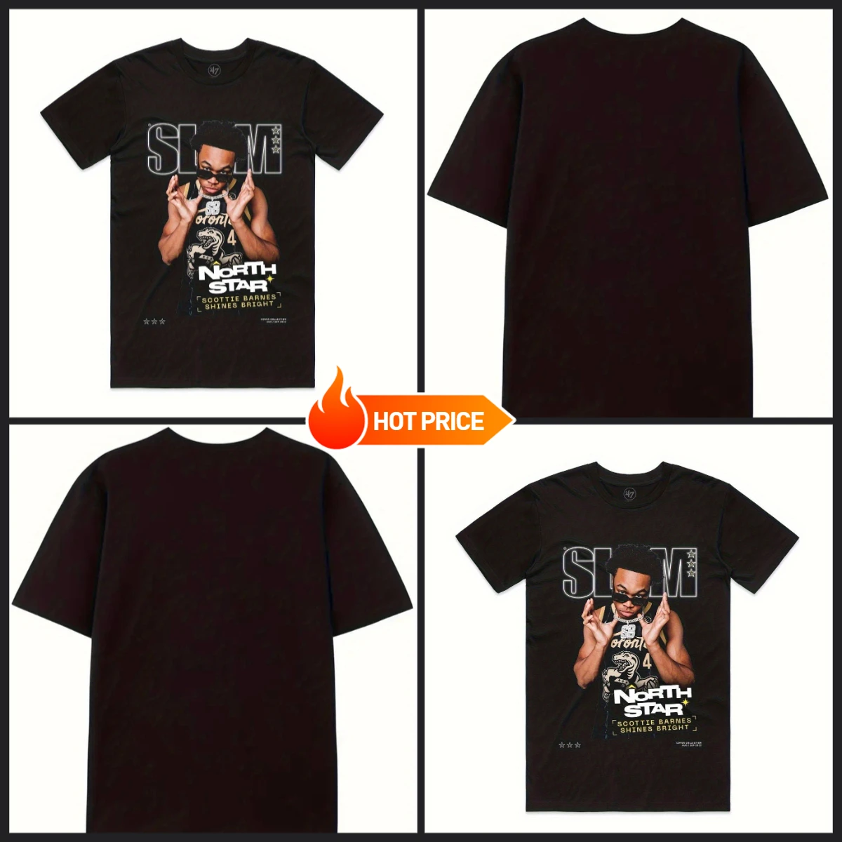 

Vintage Style SLAM Cover Tee- Scottie Barnes ( SLAM 239) Design, Casual Street Fashion, Mens Comfortable Crew Neck-Shirt