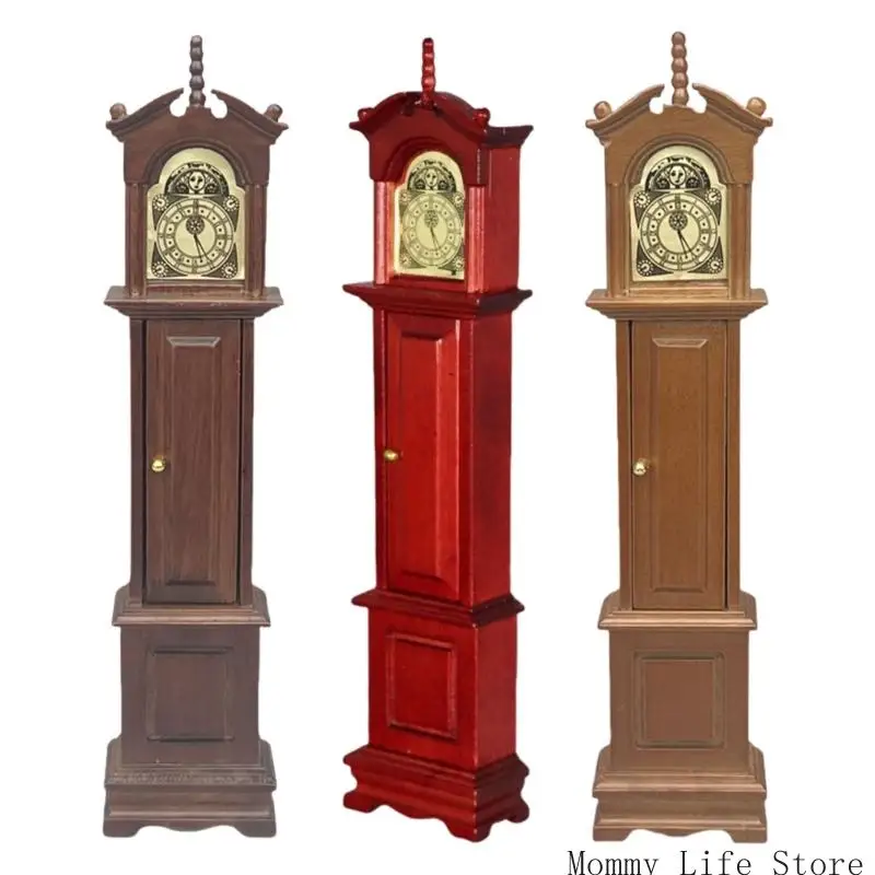 

Nostalgic Miniature Floor Clock Dollhouses Accessory Perfect for Retro Enthusiasts and Unique Home Decors