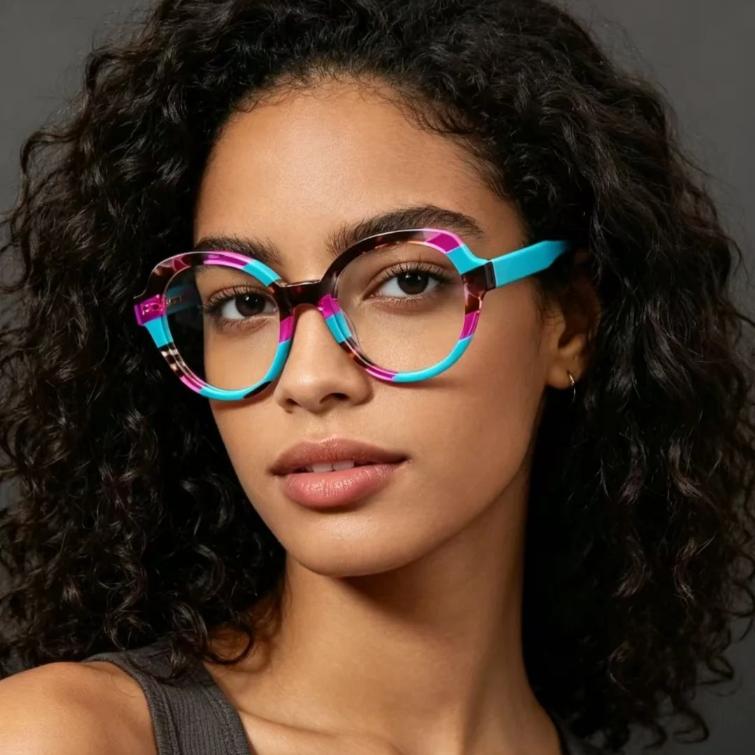 

Handmade Glasses Frame for Women And Men Acetate Oval Eyeglasses Frame for Men Retro Spectacles High QualityEyeglas