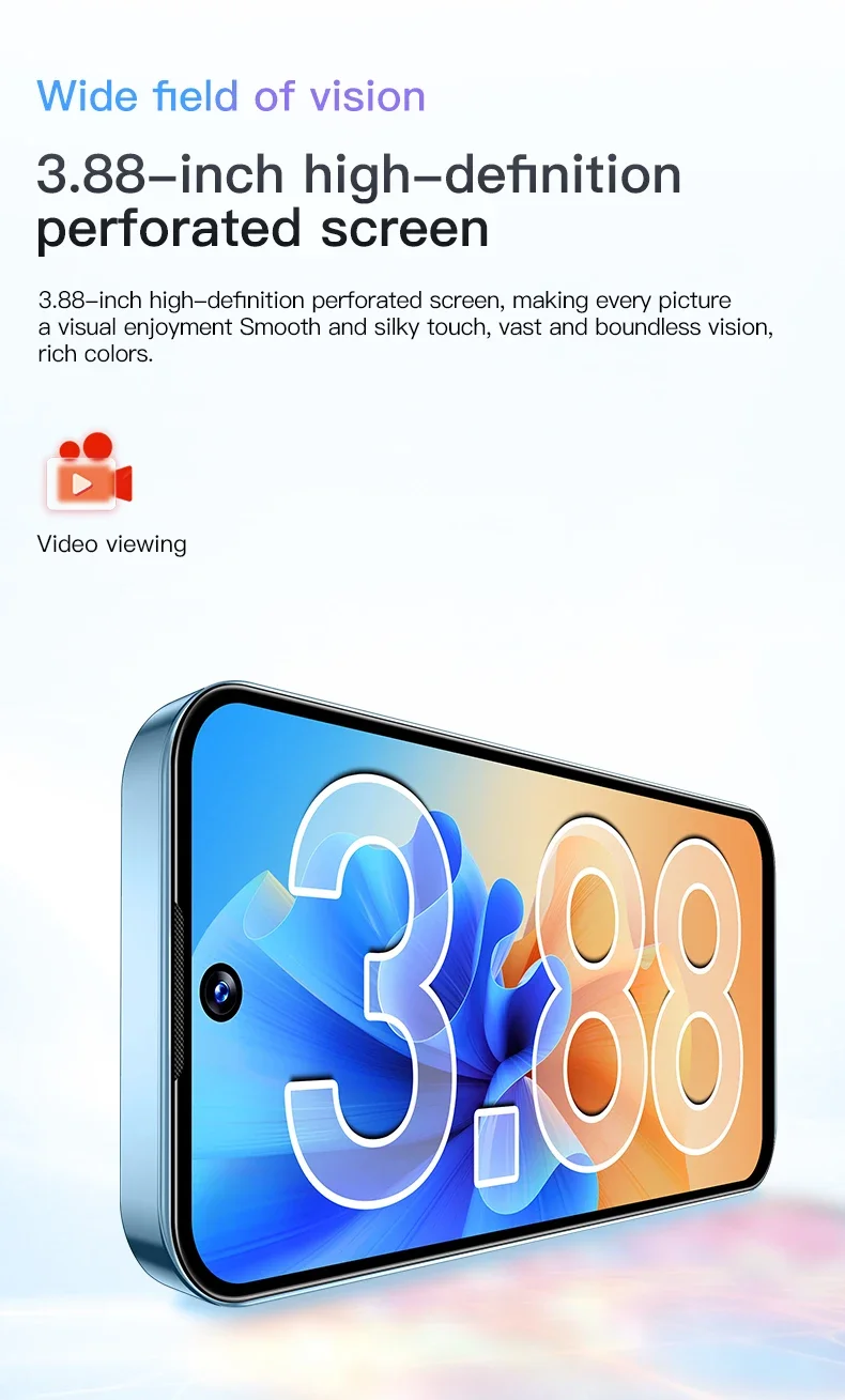 SOYES XS19 Mini Smartphone 3G Android 10.0 Dual SIM Standby 3.88‘’ HD 2GB+16GB 2000mAh Mobile Phone Type-C Cellphone Face Unlock