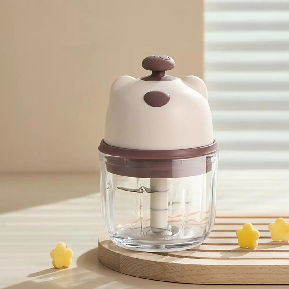Electric Garlic Chopper Wireless Food Processor Electric Garlic Masher Portable Wireless Food Chopper Rechargeable for Kitchen