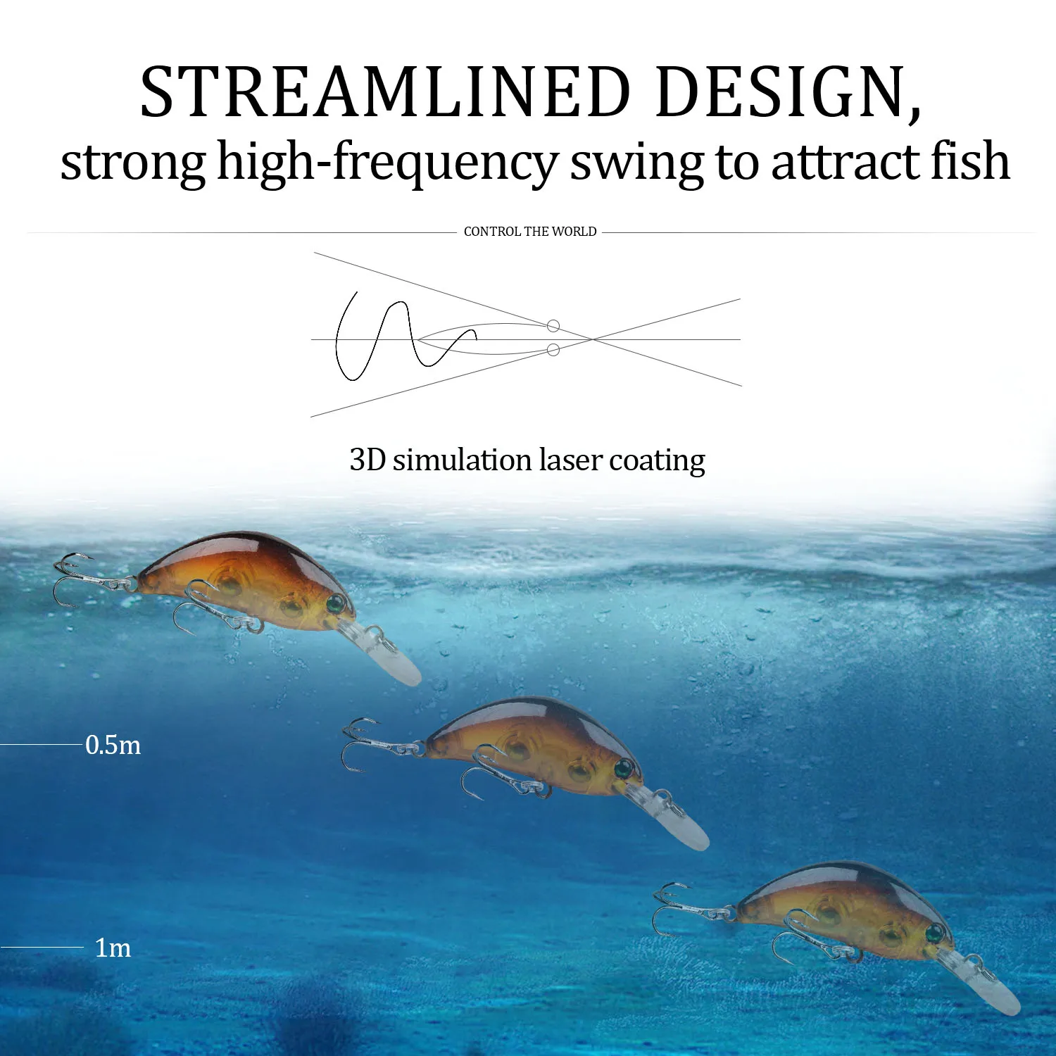 1Pcs Minnow Fishing Lures 4g 5cm Wobbler Slow Sinking Artificial Plastic Hard Bait Crankbait For Bass Pike Pesca Fishing Tackle