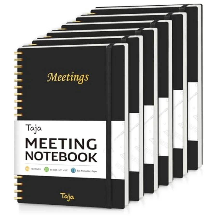 

of Meeting Notebook for Work Organization - Work Planner Notebook with Action Items, Agenda Planner for Note Taking, 160 Pages