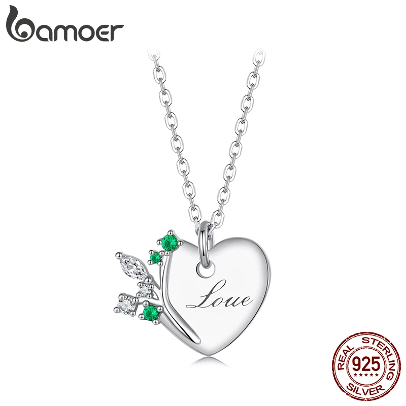 باموير 925 فضة شجرة الحياة قلادة لهدايا عيد ميلادها مجوهرات الأزياء للنساء أمي زوجة BSN420