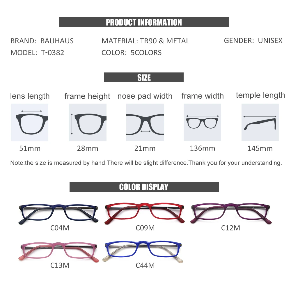 T-0382 Glasses Frame Men Square Eyewear 2020 New Male Classic Full Optical Prescription Eyeglasses Frames