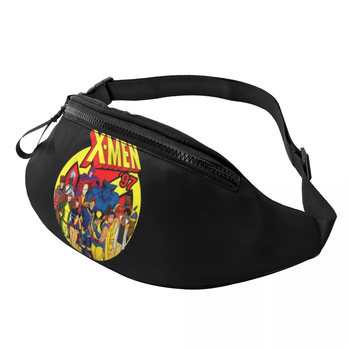 Custom Wolverine And Jean Grey Fanny Pack Women Men X-Men Crossbody Waist Bag for Traveling Phone Money Pouch