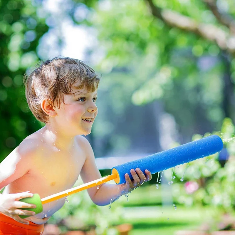 10 Uds. Juguete de agua para niños, juguete de agua de espuma portátil de alcance de 30 pies, juguetes de piscina de verano, Color aleatorio (20Cm + 40Cm)