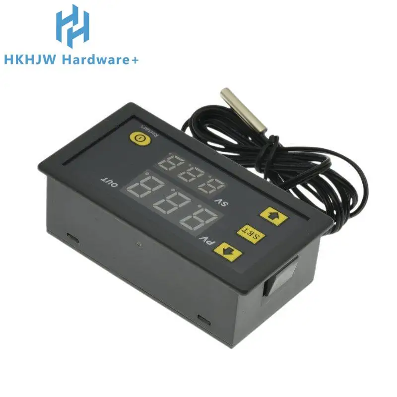 W3230 12V 24V AC110-220V Probe line 20A Digital Temperature Control LED Display Thermostat With Heat/Cooling Control Instrument