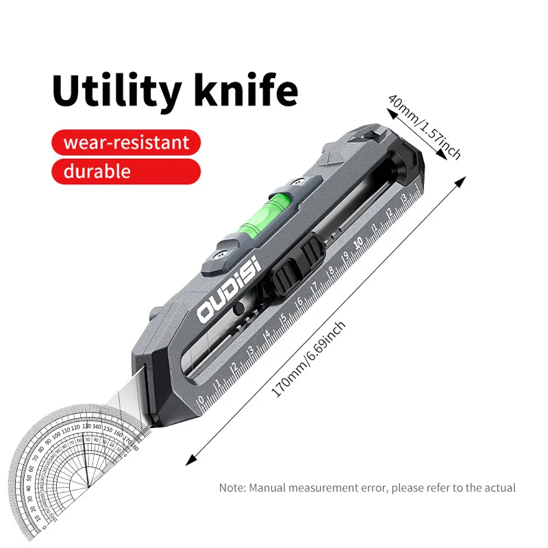 Pocket knife box knife practical telescopic suitable for home office, school stationery knife paper art
