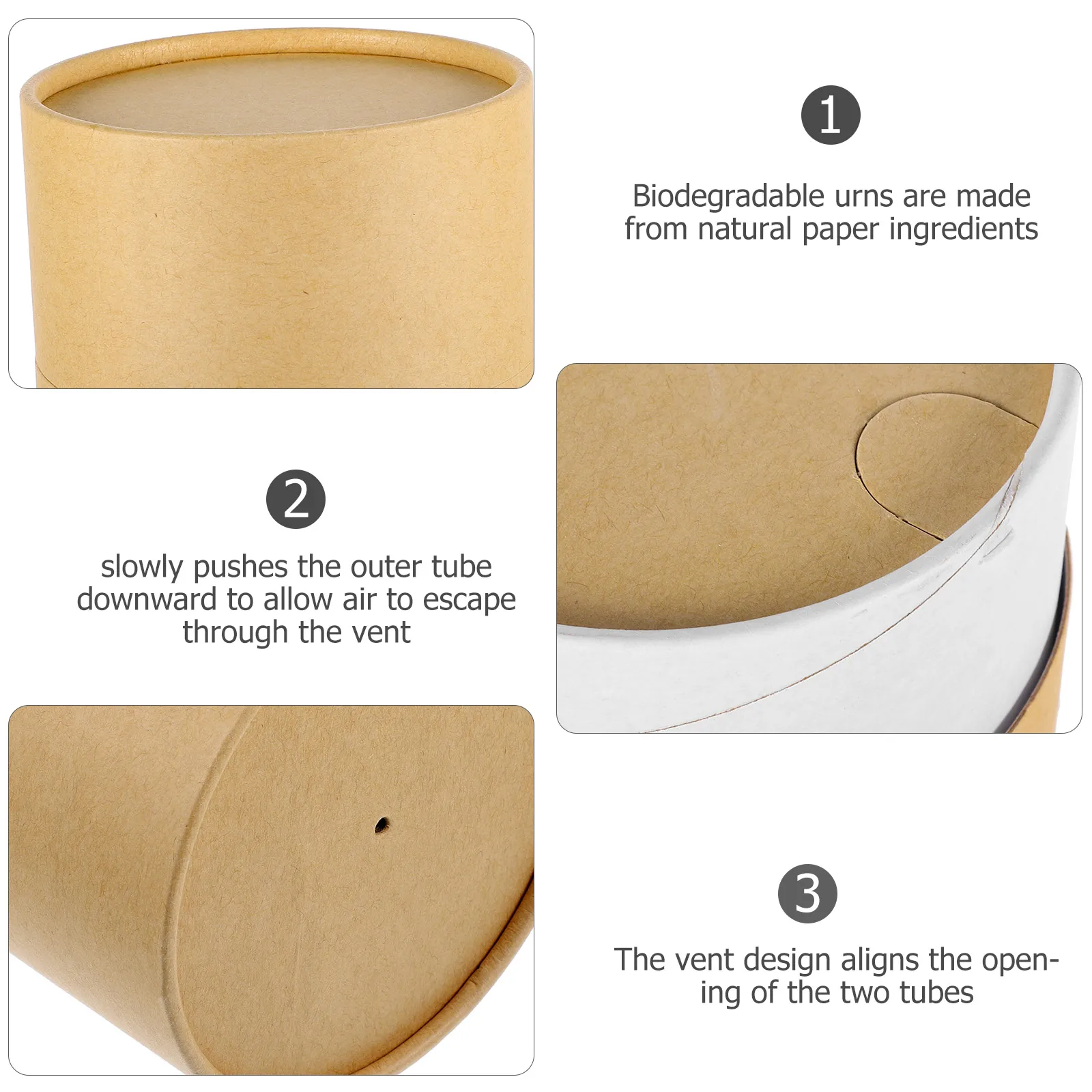 

Biodegradable Box Tube Urns For Ashes 12 Scatter Biodegradable Urn Tubes For Ashes 2x30cm Brown Storage Scattering Funeral