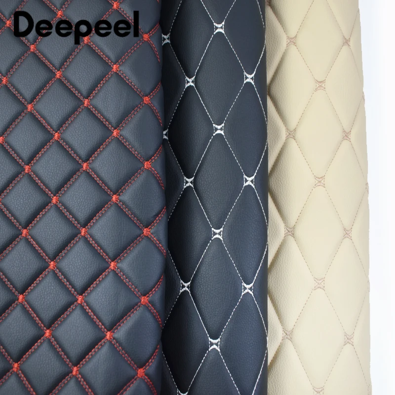 45*160cm Synthetic Leather Fabric 0.7mm  PVC Fabrics for Car Floor Seat Cushion Background Wall Upholstery Material Accessories