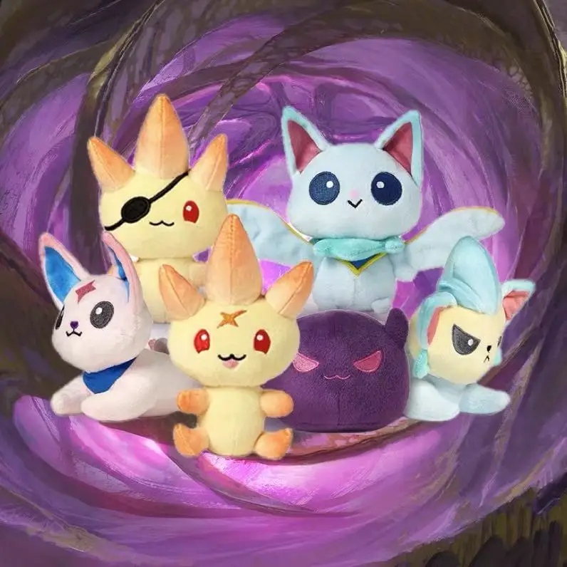 

Мини-плюшевый набор Star Guardian из 6 предметов Miss Fortune, Syndra, Ahri, Soraka, Ezreal, оригинальная оригинальная упаковка, новинка