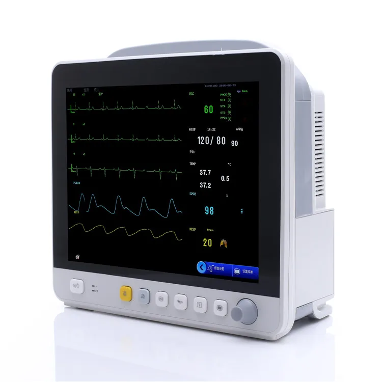 Patient Montor Veterinary  Monitor 12 inch 15 inch screen 5 parameter optional for capnograph ETCO2 IBP Montior capnograph