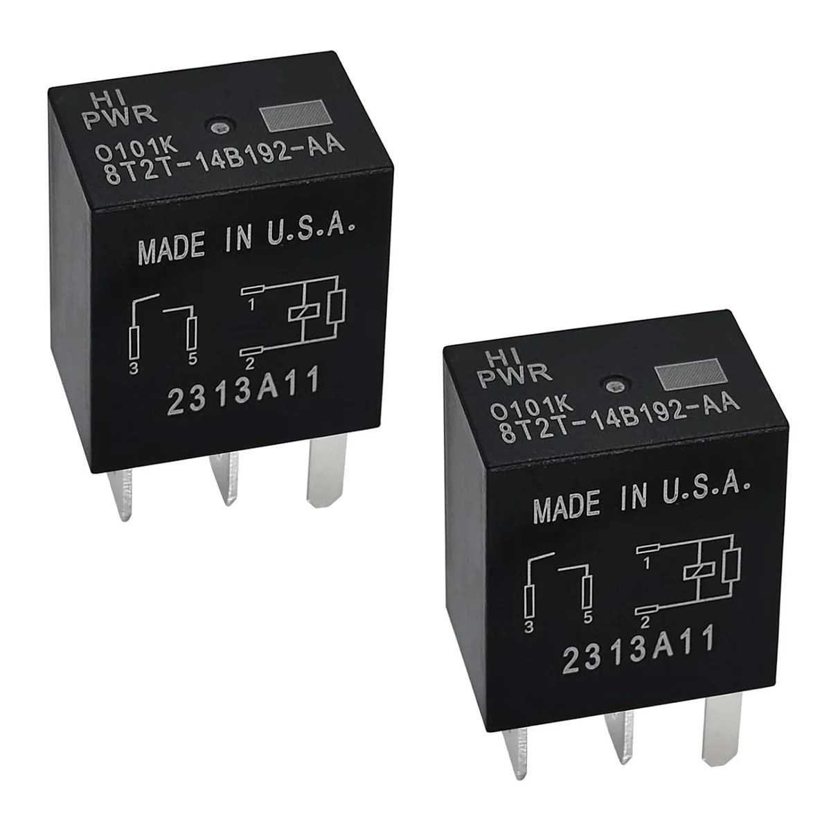 For Ford Hi PWR 4 pin relay 8T2T-14B192-AA (O101K) Tested With Warranty OEM  8T2T-14B192-AB 8T2T-14B192-BA