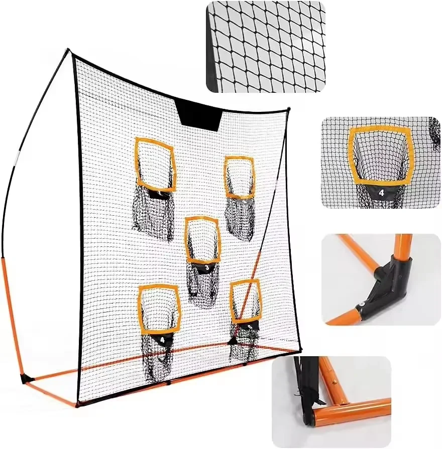 6x6ft 7'*7' soccer goal Practice Soccer Target Net Outdoor portable soccer goals