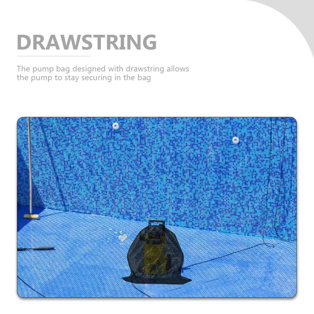 

Pond Pump Filter Bag Mesh Water Pouch Large Fountain Bags Protective Drawstring Bag for Pool Fish Safety Easy Clean Replace