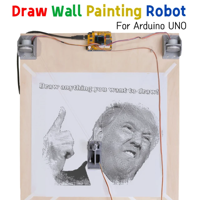 Drawbot Ploter do rysowania linii Malowanie ścian Robot Maker Zestaw projektowy Polargrap