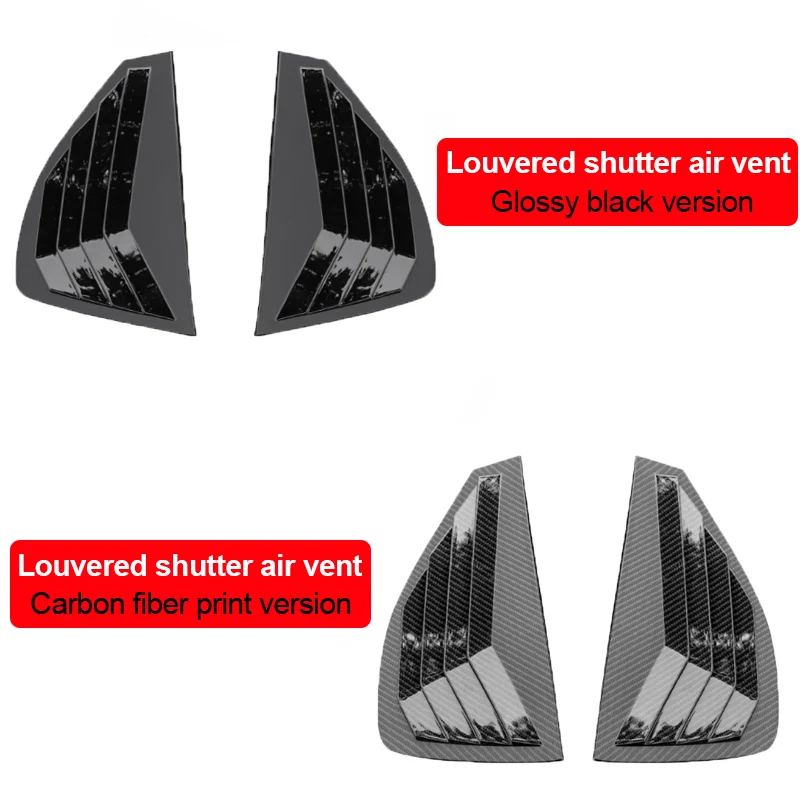 For Lynk & Co 01 2018~2025 Car Rear Side Triangle Window Vent Trim Blind Shade Shell Rear Window Shutter Louver Cover Accessorie