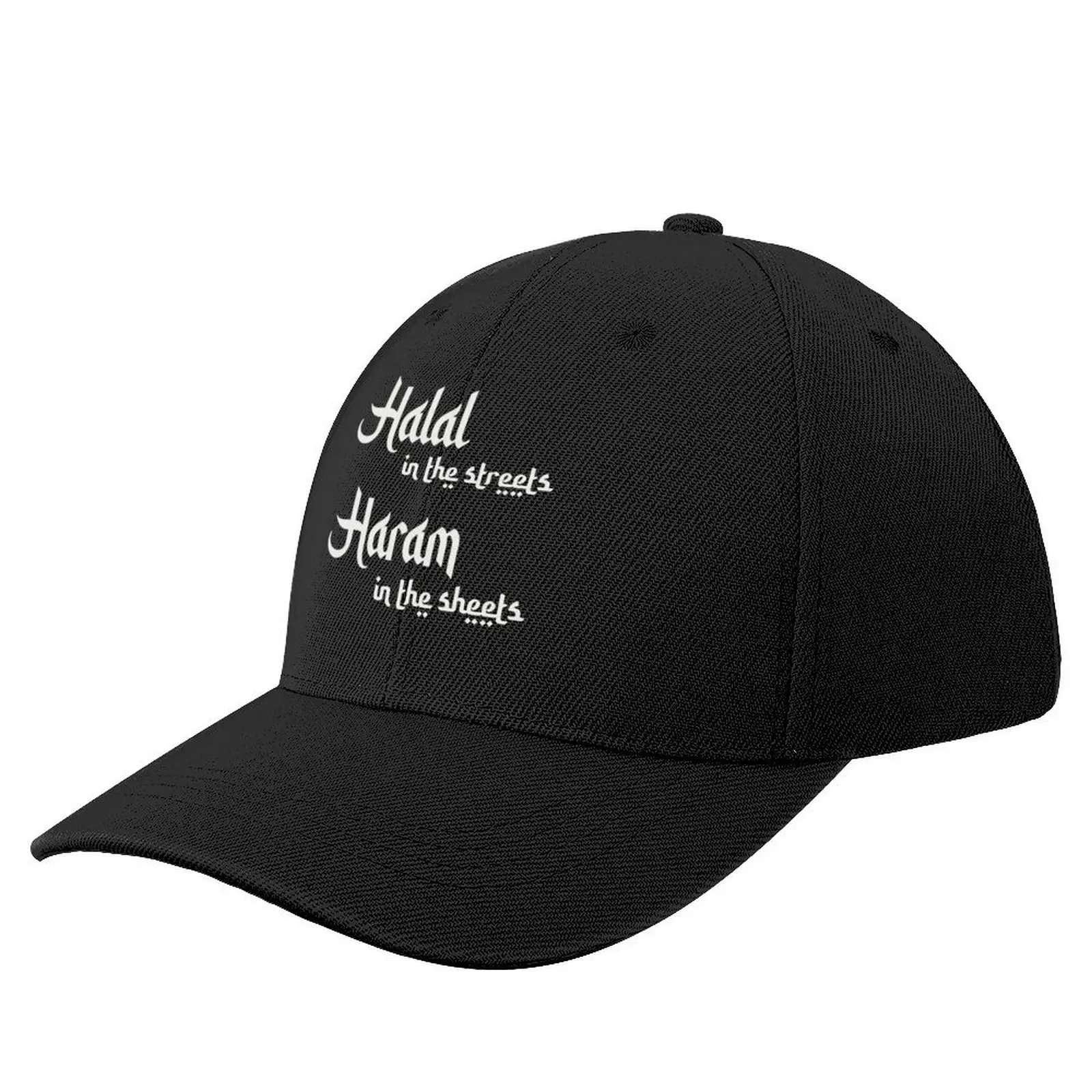 Halal in the streets Haram in the sheets Baseball Cap Golf Wear Trucker Hat Rugby Hat Luxury Brand Mens Tennis Women's