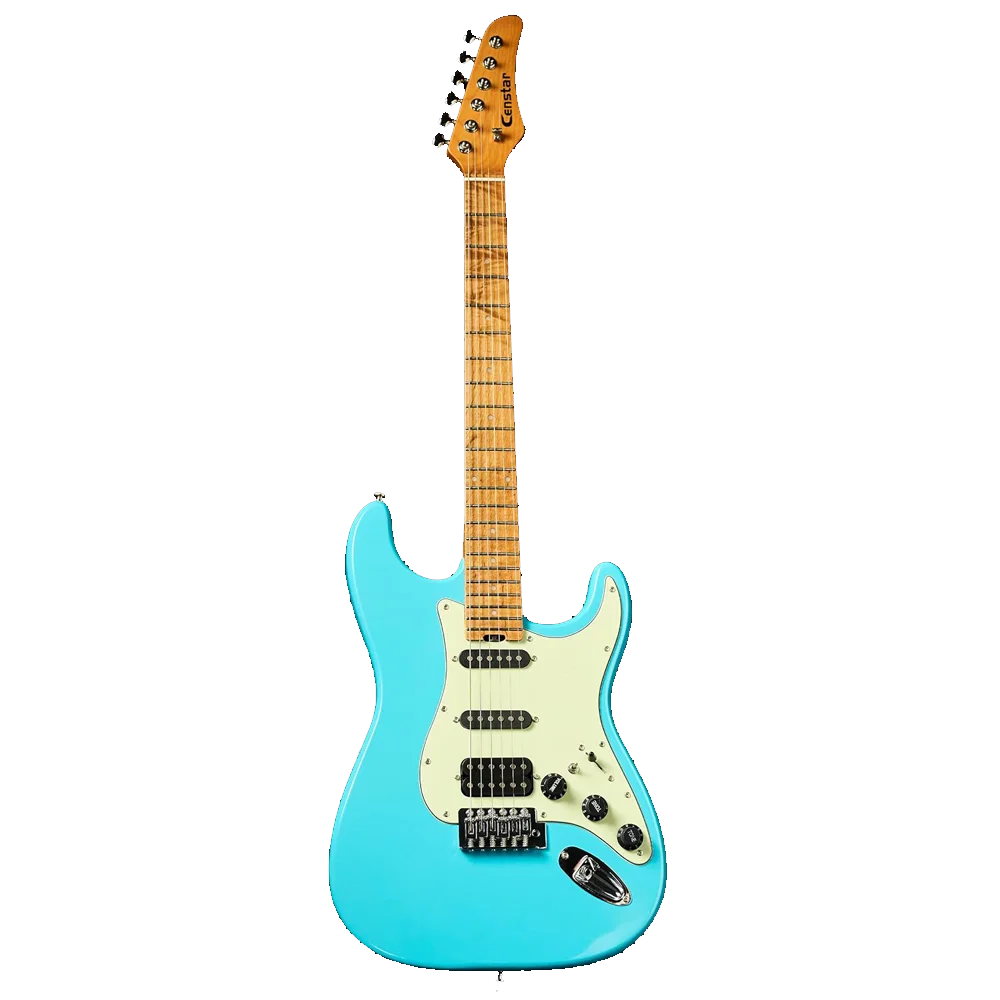 

Censtar Electric Guitar,Coil Split H-S-S Pickups 6-string guitarra electrica,Roasted Mahogany Body and Maple Neck