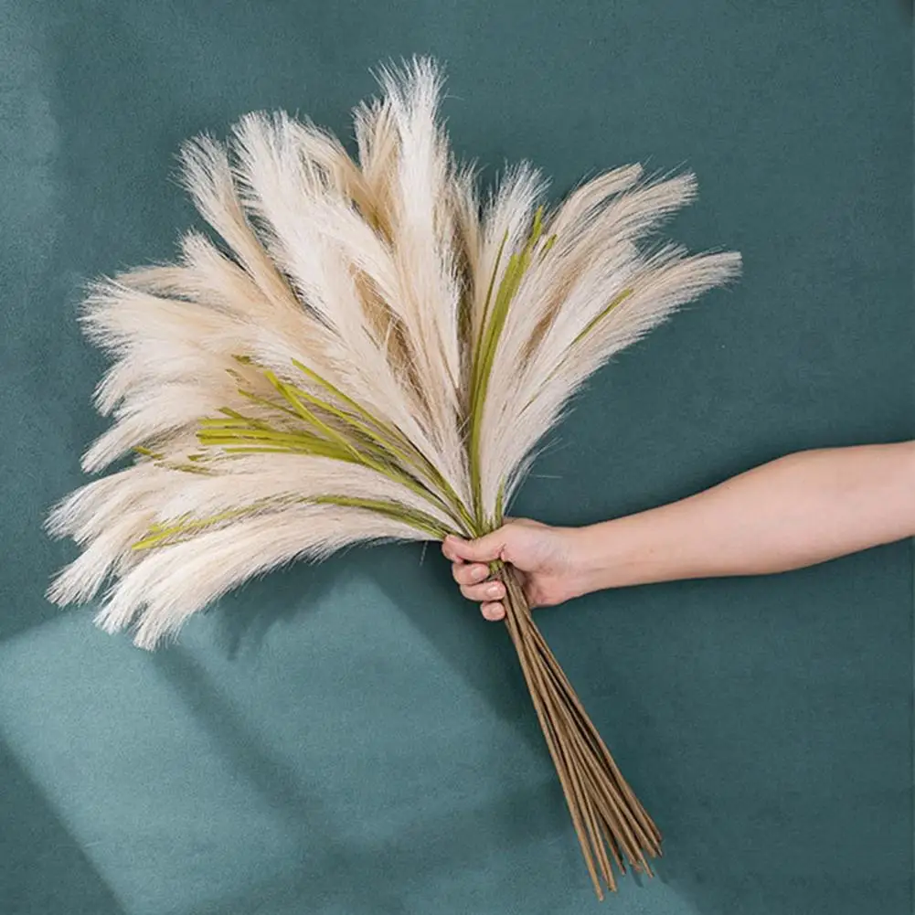 artificial flowers for decoration Fake Reed Grass Artificial Pampas for Home Wedding decoración hogar