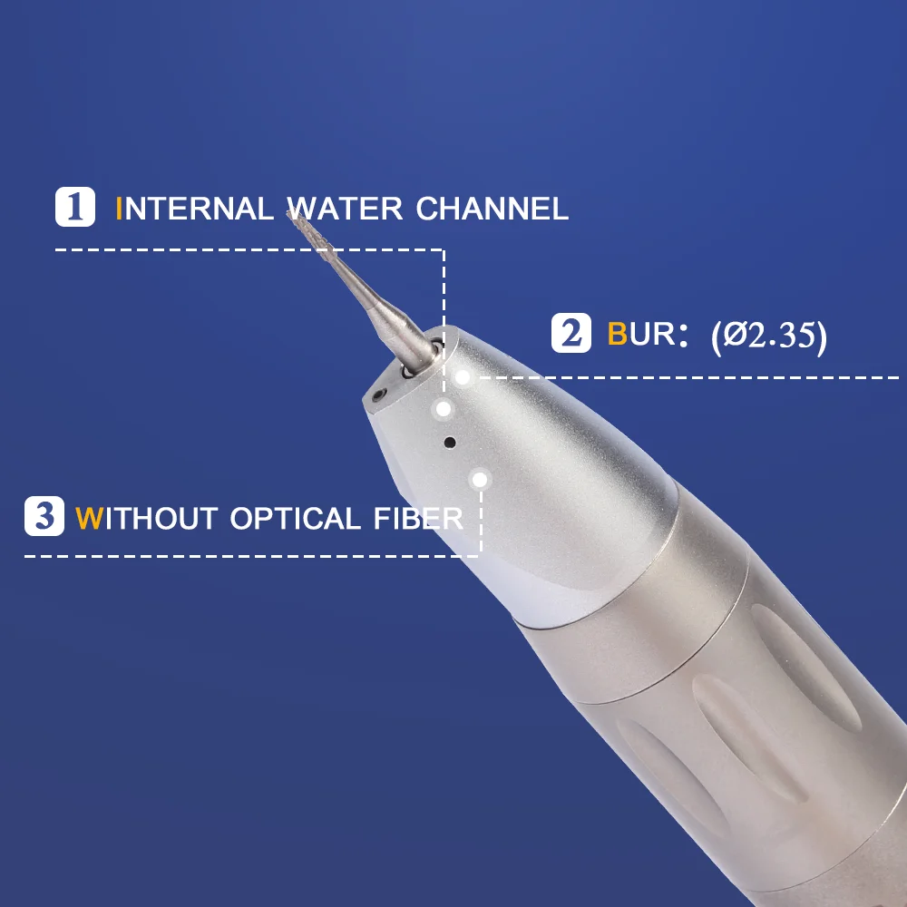 Dent al 1:1 cirurgia peça de mão reta polonês contra ângulo motor acessório reto dent al sucção médica suprimentos