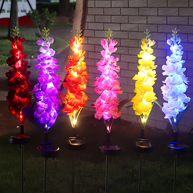

Solar Simulation violets Lawn Lamp LED Lights Garden Yard Lawn Night Lights Landscape Lamp Decor Christmas Flower Light