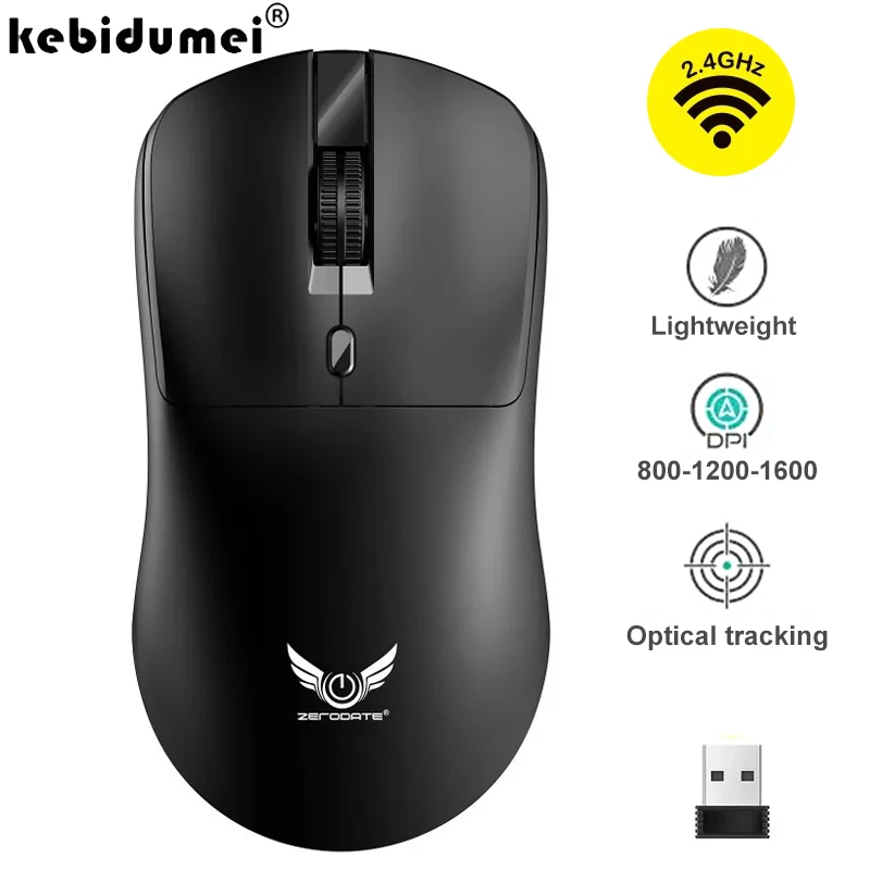 

2.4G Wireless Mouse Gaming Mouse Ergonomic Mice 800-1200-1600 DPI Mouse Rechargeable Office Mice for PC Laptop Macbook Pro