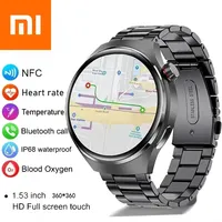 Xiaomi New For GT4 Pro Smart Watch Men IP68 NFC GPS Tracker AMOLED 360*360 HD Screen Heart Rate Bluetooth Call Smart Watch Men