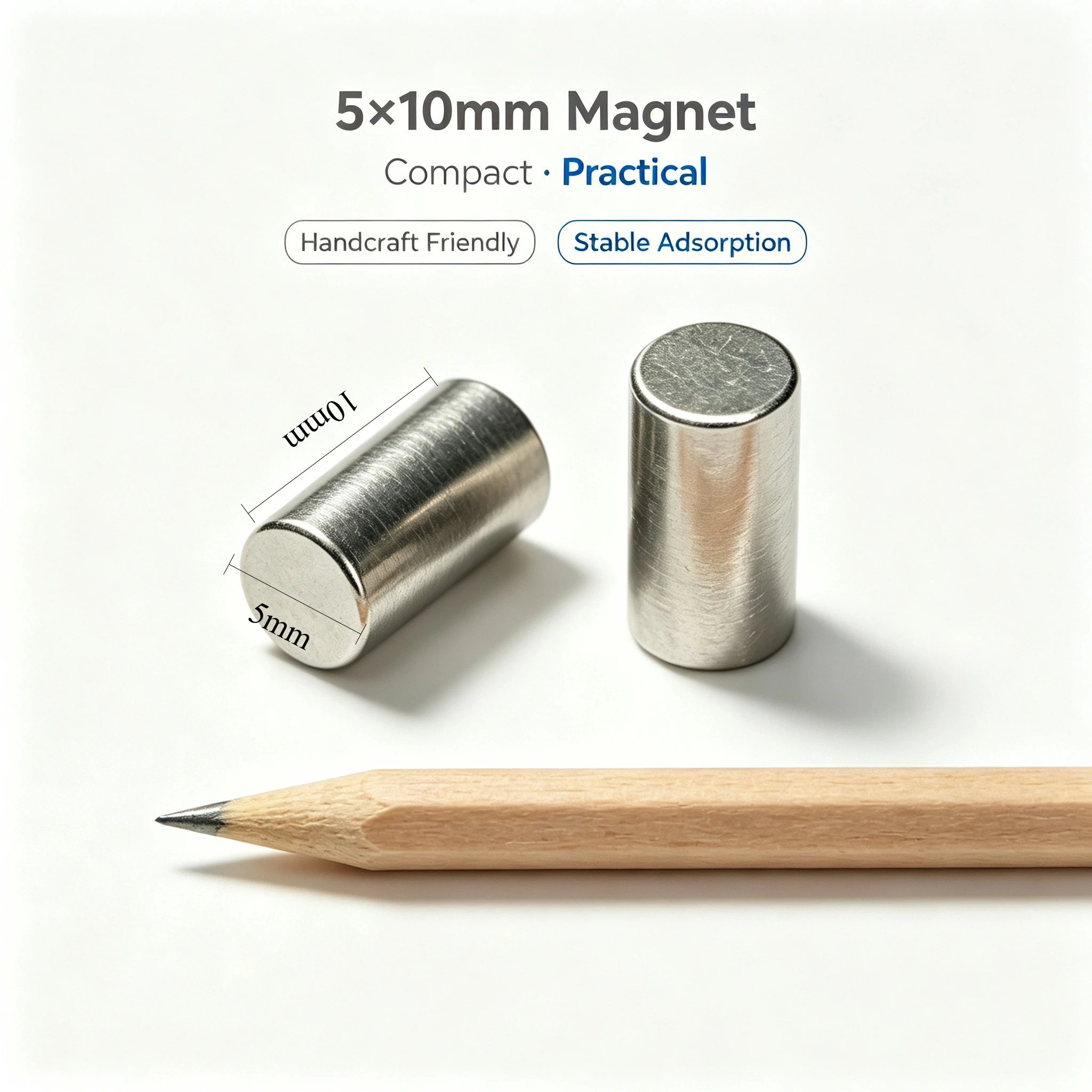 5x10mm NdFeB Round Permanent Neodymium Magnet Small Strong Rare Earth Magnets For Household Fridge Office DIY Craft 5*10mm