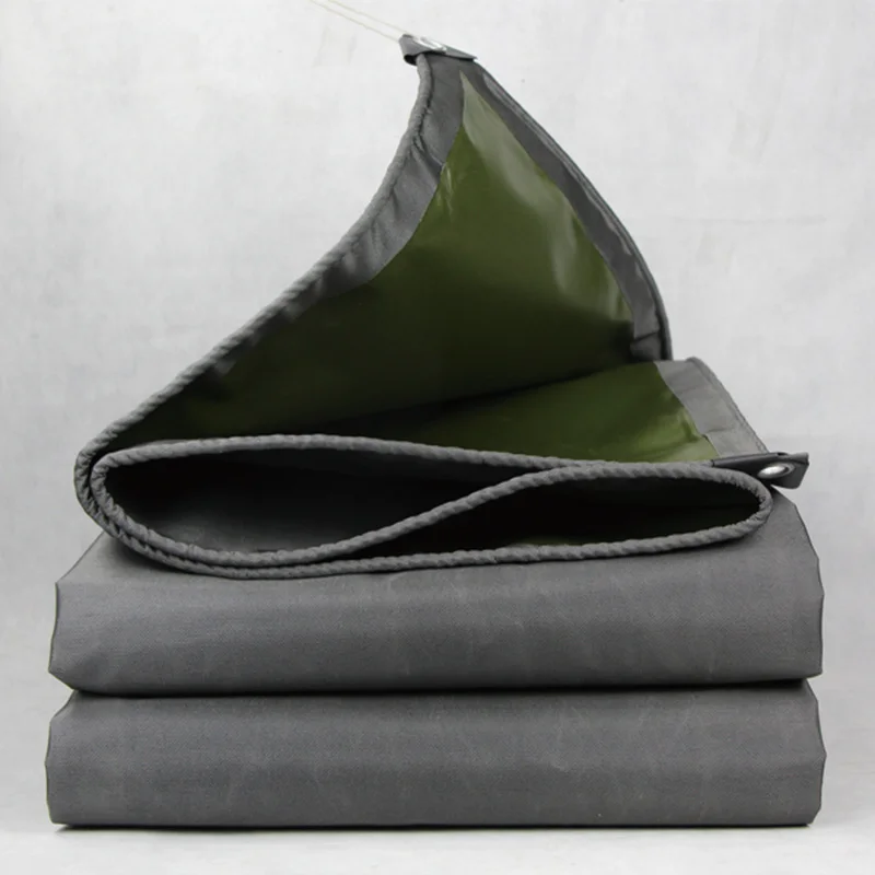 0.7MM Single Sided Black Coated Canvas With Super Thick Fabric Convenient For Carrying Vehicle Cover Building Rain Protection