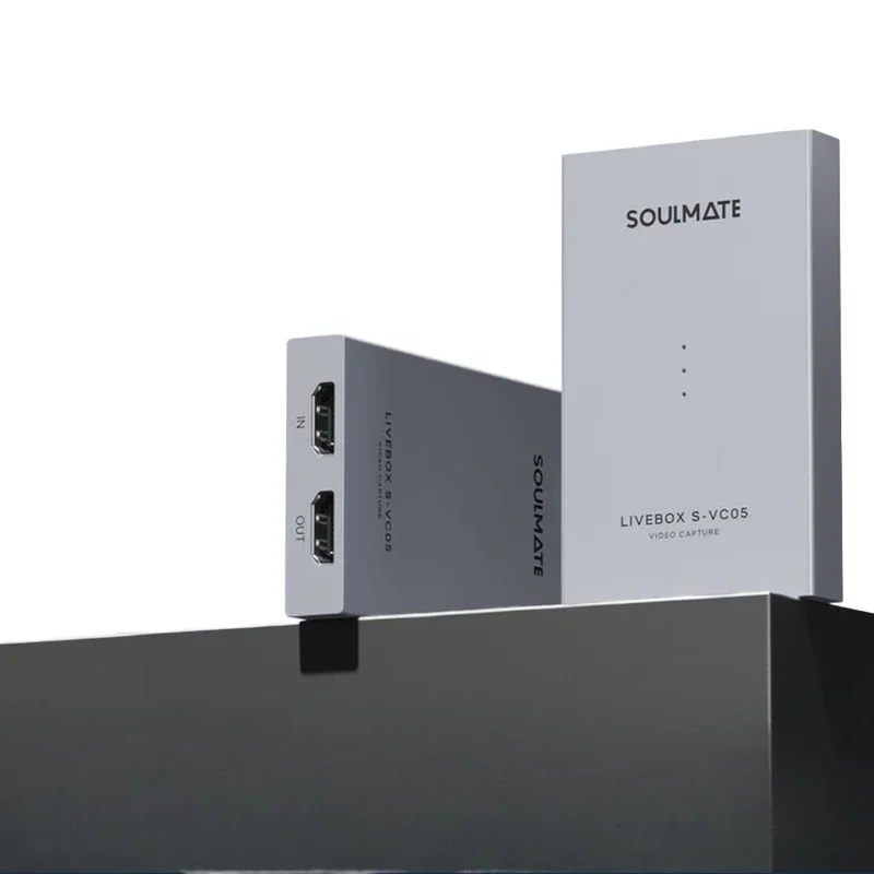 For Soulmate VC05 MAX 4K HD Video Capture Card Live Streaming Dedicated for HDMI USB for Mobile Camera Tablet Collector MP4