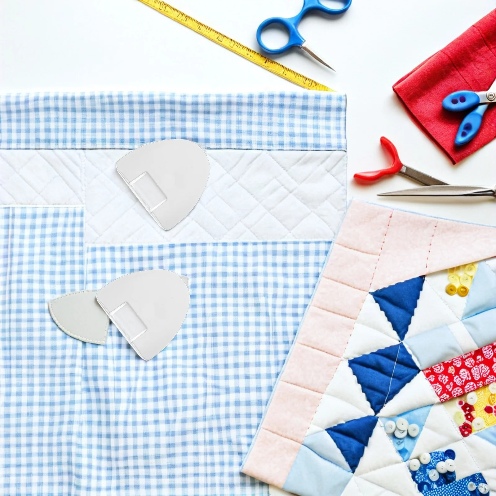 2 stuks krijtstift voor naaien - stoffen krijtstiften met wielontwerp - duidelijke nauwkeurige lijnen op textiel voor het op maat maken van quilten