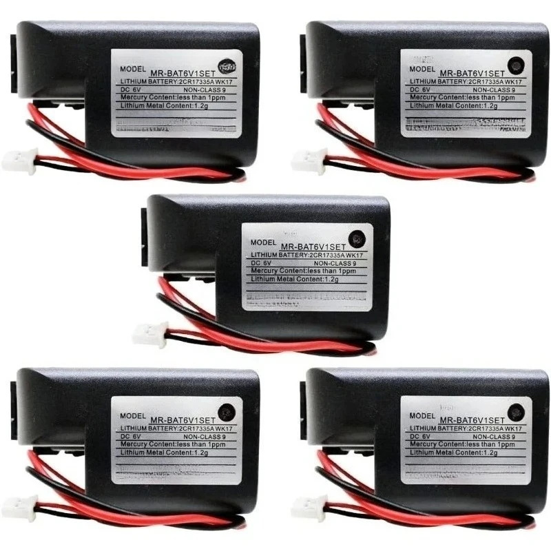 

MR-BAT6V1SET Battery Replacement for MR-J4 2CR17335A WK17 Battery（5 PCS）