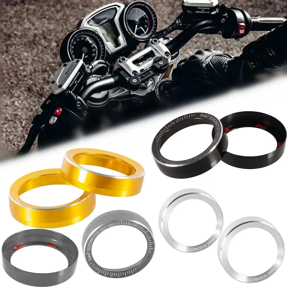 Motorcycle CNC Aluminum Speedometer Bezel Gauge Ring Tachometer Trim Tank Mounted Cover For R Nine T R9T RNineT 2018-2020
