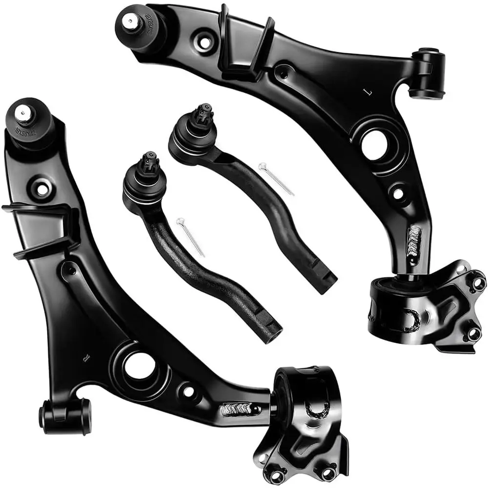 

4pc Suspension Kit: Lower Control Arm & Outer Tie Rod End for 2007-2013 CX-9